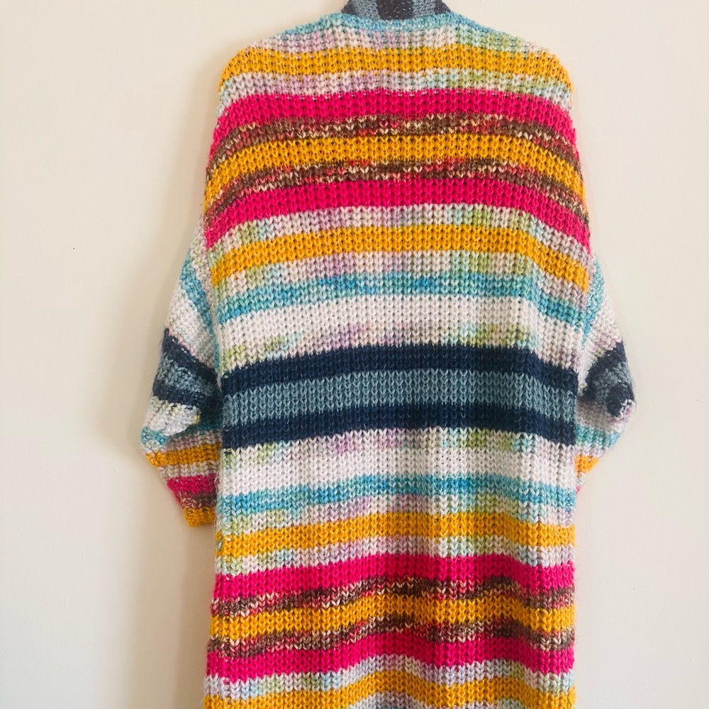 Anthropologie Rainbow Duster Cardigan One Size - Picture 11 of 12